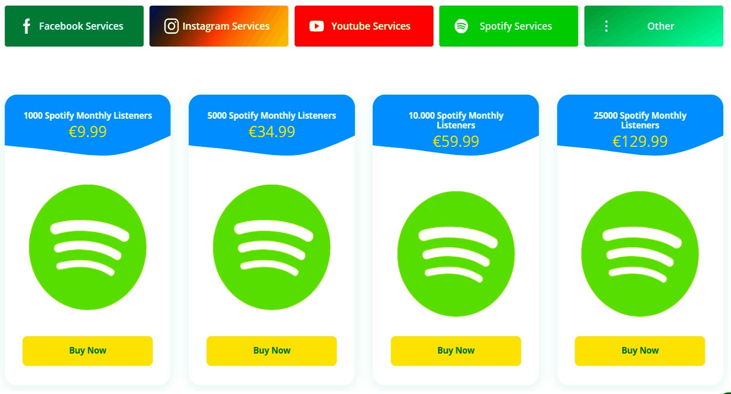 Spotify monthly listeners | Purchase Spotify plays and month to month audience members today and launch your prosperity on Spotify and we have 100 percent consumer loyalty, day in and day out help and the least expensive costs